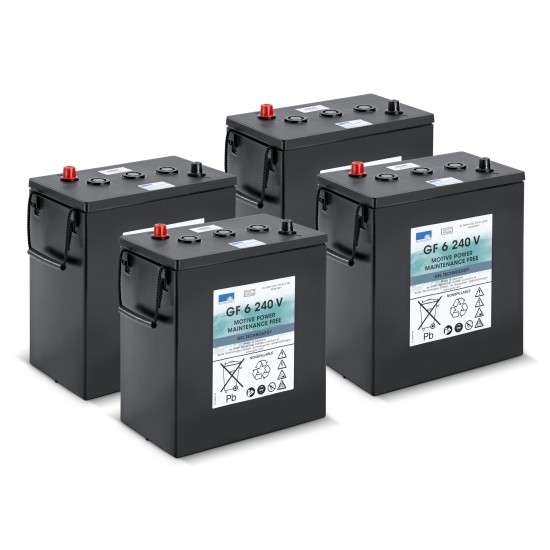 Battery kit Gel 4x 6V/240Ah, 24 V, 240 Ah, χωρίς ανάγκη για συντήρηση