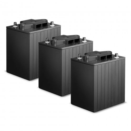 Battery kit Gel 3x 12V/76Ah, 36 V, 76 Ah, χωρίς ανάγκη για συντήρηση