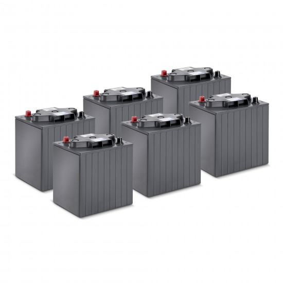 Battery kit Gel 6x 6V/240Ah, 36 V, 240 Ah, χωρίς ανάγκη για συντήρηση