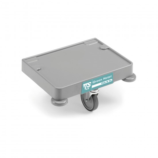 Bag holder plate with wheel 25mm